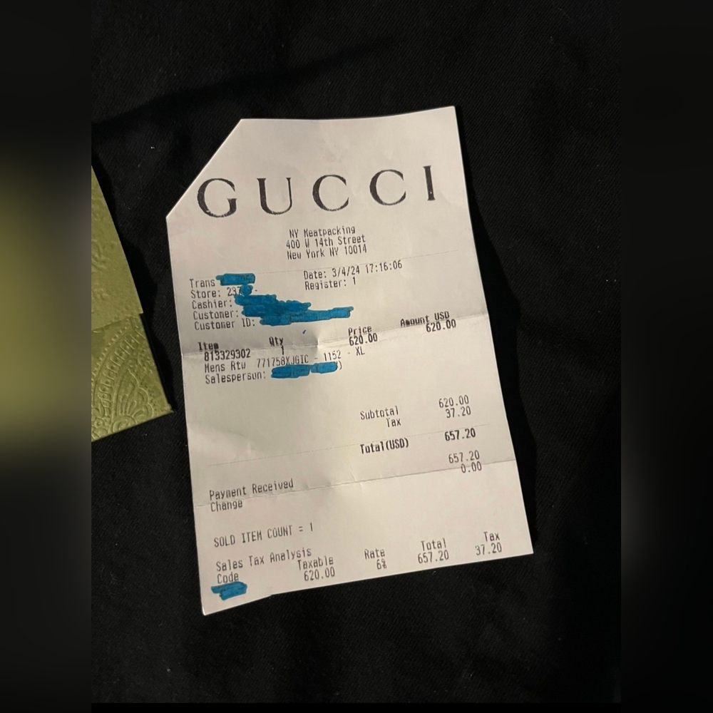 2024 Edition Gucci GG Flocked Print 100% Cotton T-shirt XL - Picture 6 of 16